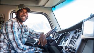 Truck driver in Class 8 Vehicle